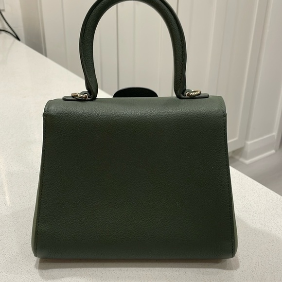 Delvaux Mini Brillant Green Tri Color Sellier Calfskin Leather Bag - Picture 6 of 16
